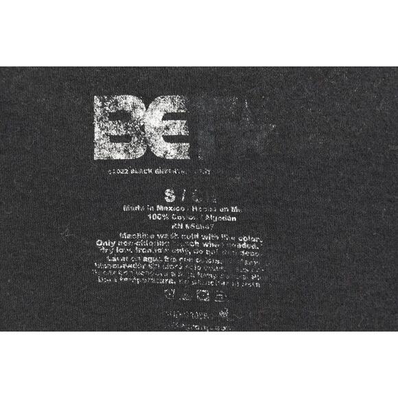 BET 1989 - 2001 Men's Vintage Style Logo Black 100% Cotton Graphic T-Shirt SZ S - Picture 10 of 10